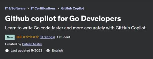 Github copilot for Go Developers