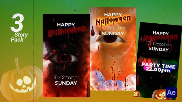 Videohive - Halloween Story Pack 48146799