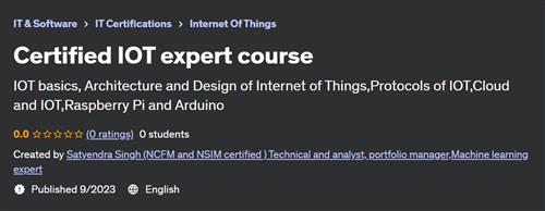 Certified IOT expert course