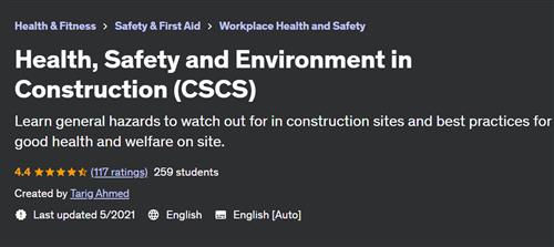 Health, Safety and Environment in Construction (CSCS)