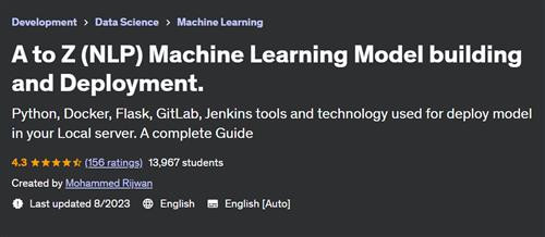 A to Z (NLP) Machine Learning Model building and Deployment