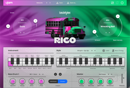 uJAM Beatmaker RICO v2.3.0 36b2138a2e96a493d83a0aeefb885cc9