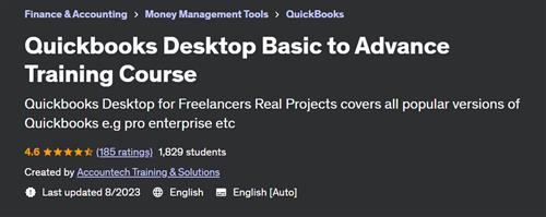 Quickbooks Desktop Basic to Advance Training Course