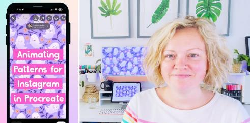 Easy Surface Pattern Design Animations for Instagram with Procreate