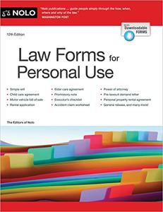 Law Forms for Personal Use, 12th Edition