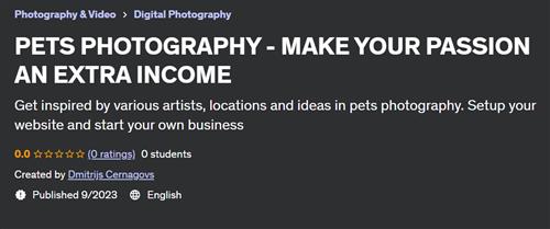 Pets Photography – Make Your Passion An Extra Income