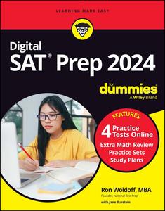 Digital SAT Prep 2024 For Dummies Book + 4 Practice Tests Online