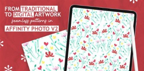 Learn to Digitize traditional art work in Affinity Photo V2 for use in surface pattern designs