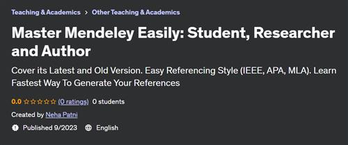 Master Mendeley Easily – Student, Researcher and Author