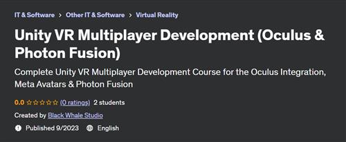 Unity VR Multiplayer Development (Oculus & Photon Fusion)