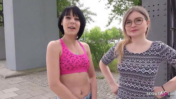 GermanScout/Scout69: Two Skinny Girls First Time Ffm 3some At Pickup In Berlin (FullHD) - 2023