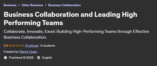 Business Collaboration and Leading High Performing Teams