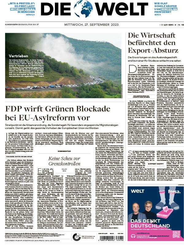 Die Welt - 27. September 2023