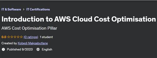 Introduction to AWS Cloud Cost Optimisation