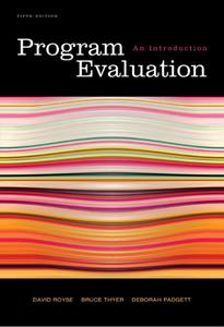 Program Evaluation An Introduction, 5th Edition