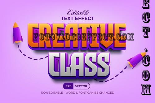 3D Text Effect Creative Class Style - 42250262