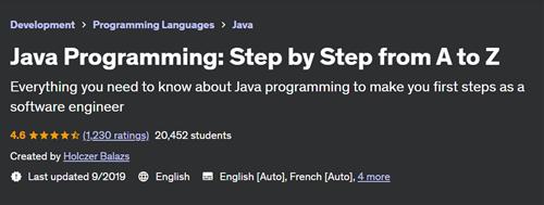 Java Programming – Step by Step from A to Z
