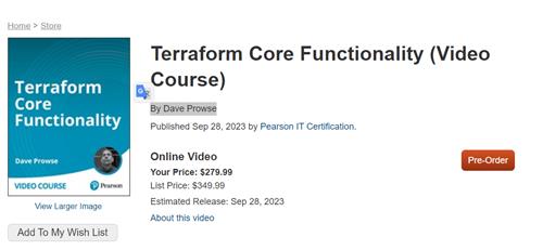 Terraform Core Functionality By Dave Prowse