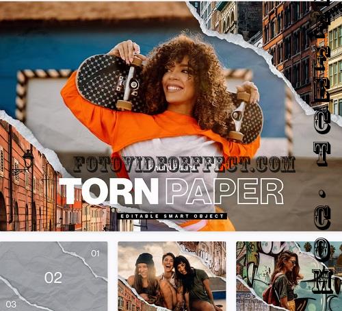 Torn Paper Effect Template - WNJQ8EU