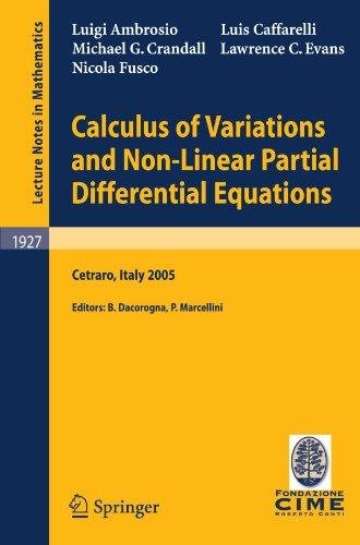 Calculus of Variations and Nonlinear Partial Differential Equations 