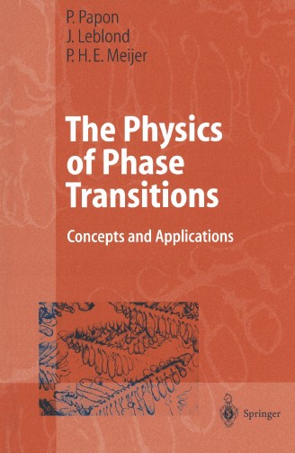 The Physics of Phase Transitions Concepts and Applications