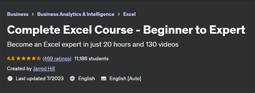 Complete Excel Course – Beginner to Expert