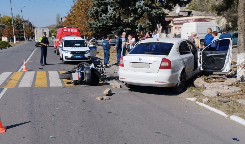 В Енакиево в результате ДТП травмированы два человека