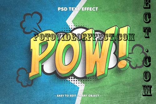 Comic Book Style 3D Text Effect - 9HUZGEQ
