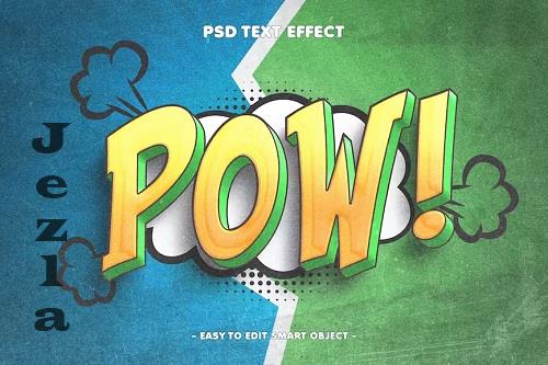 Comic Book Style 3D Text Effect - 9HUZGEQ