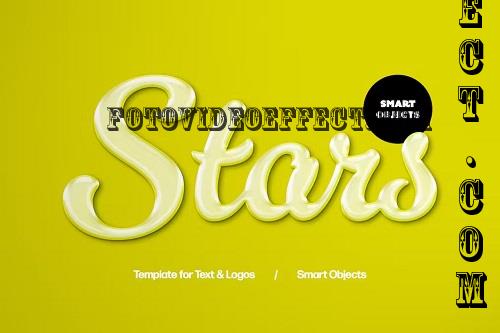 Yellow Glossy Text Effect - 42267435