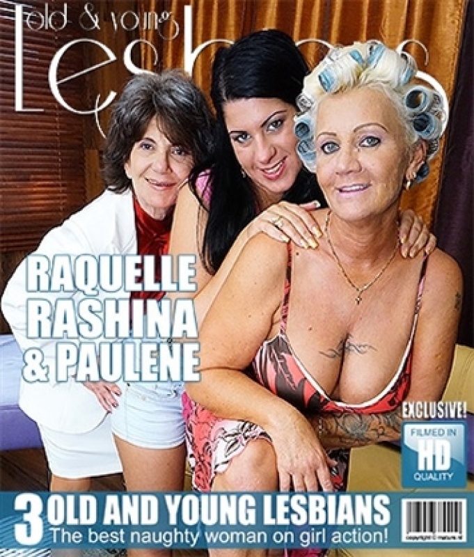 Paulene, Raquelle, Rashina - Young and older lesbians licking and kissing eachother - [1080p/693 MB]
