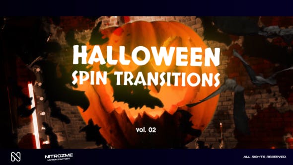 Videohive - Halloween Spin Transitions Vol. 02 48378289