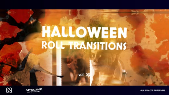 Videohive - Halloween Roll Transitions Vol. 03 48378253