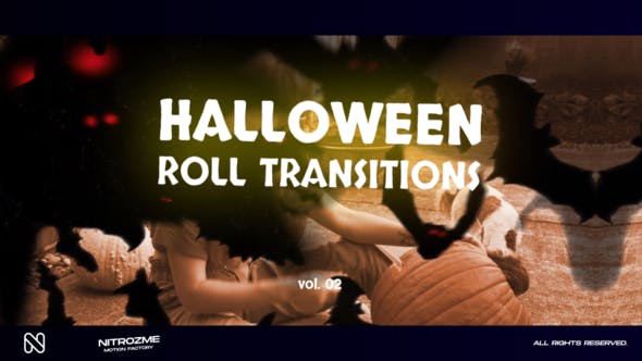 Videohive - Halloween Roll Transitions Vol. 02 48378244