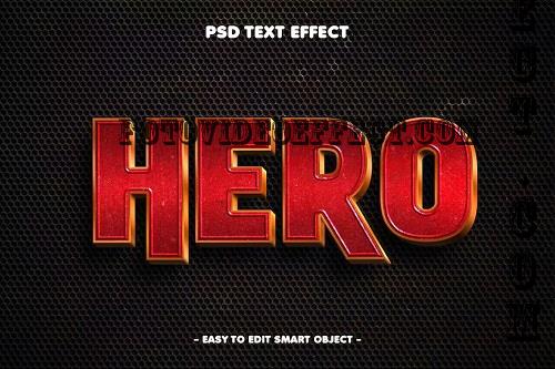 Hero Stylized 3D Text Effect - 6W3QTLR