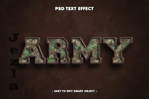 Army Stylized PSD 3D Text Effect - SHLVQZ6
