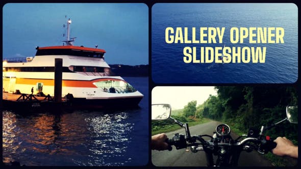 Videohive - Photo and Video Gallery Opener Typography Multiscreen Opener 48383361
