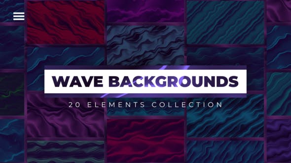 Videohive - Wave Backgrounds 48414022
