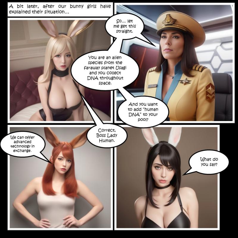 HexxetVal - Fuck Bunnies From Outer Space 3D Porn Comic