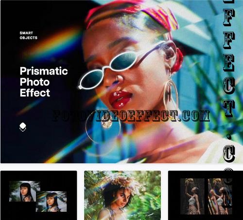 Prismatic Chrome Lens Photo Effect - 42301152