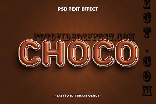 Choco 3D Psd Layer Style Text Effect - 7UG3XX5