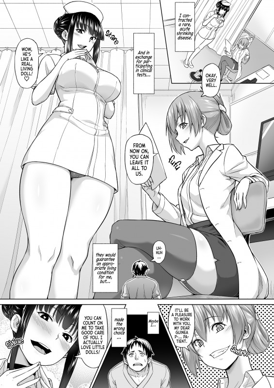 [I-Raf-you (Butte)] Shukushou Byoutou 24-ji | Shrinking Disease Ward 24-hours [English] Hentai Comics