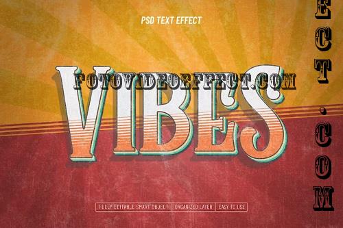 Vintage Vibes Grunge Textured Text Effect - 4PKJMEB