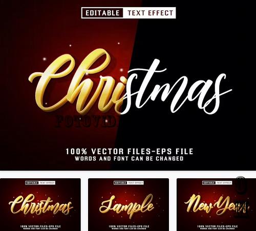 Christmas Editable Text Effect - CVTV6RW