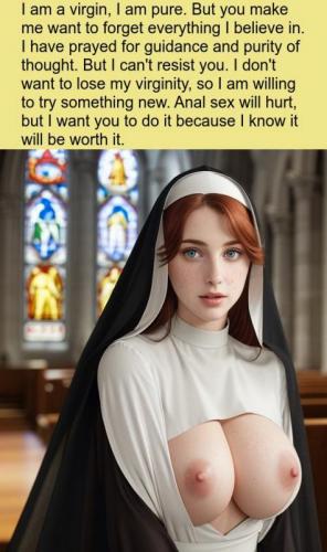 Sinful nuns captions 6 - AI Generated
