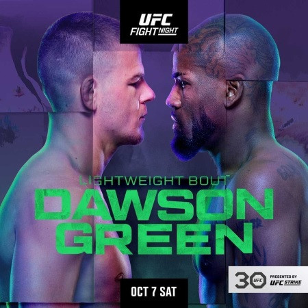 Смешанные единоборства. ММА. UFC Fight Night 229: Dawson vs. Green. Full Event [07.10] (2023) HDTV 720р | 50 fps
