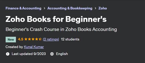 Zoho Books for Beginner's