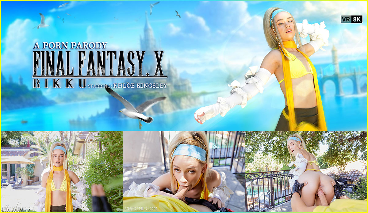 [VRConk.com] Khloe Kingsley - Final Fantasy X: Rikku (A Porn Parody) [29.09.2023, Blonde, Blowjob, Boots, Closeup Missionary, Cosplay, Cowgirl, Doggy Style, Hairy Pussy, Handjob, Headband, Missionary, Natural Tits, Outdoor, Parody, Partially Clothed, Pov, Reverse Cowgirl, Small Tits, Trimmed, Virtual Reality, SideBySide, 8K, 3840p, SiteRip] [Oculus Rift / Quest 2 / Vive]