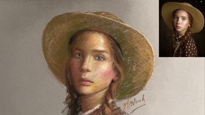 Master The Portrait Drawing Using Pastels  Series-1