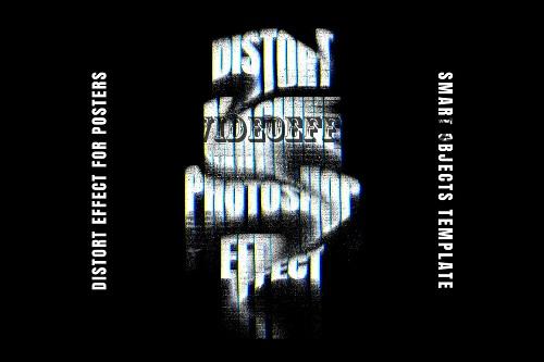 Distortion Poster Text Effect - 42301237